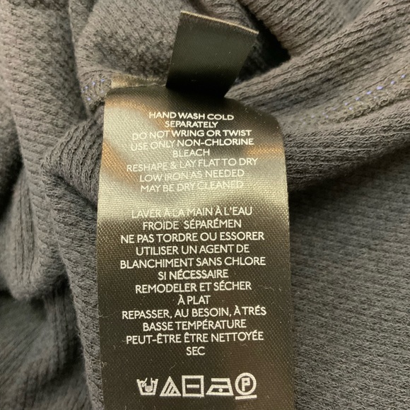 NEW XS Free People thermal, black with crochet arm - Picture 5 of 10